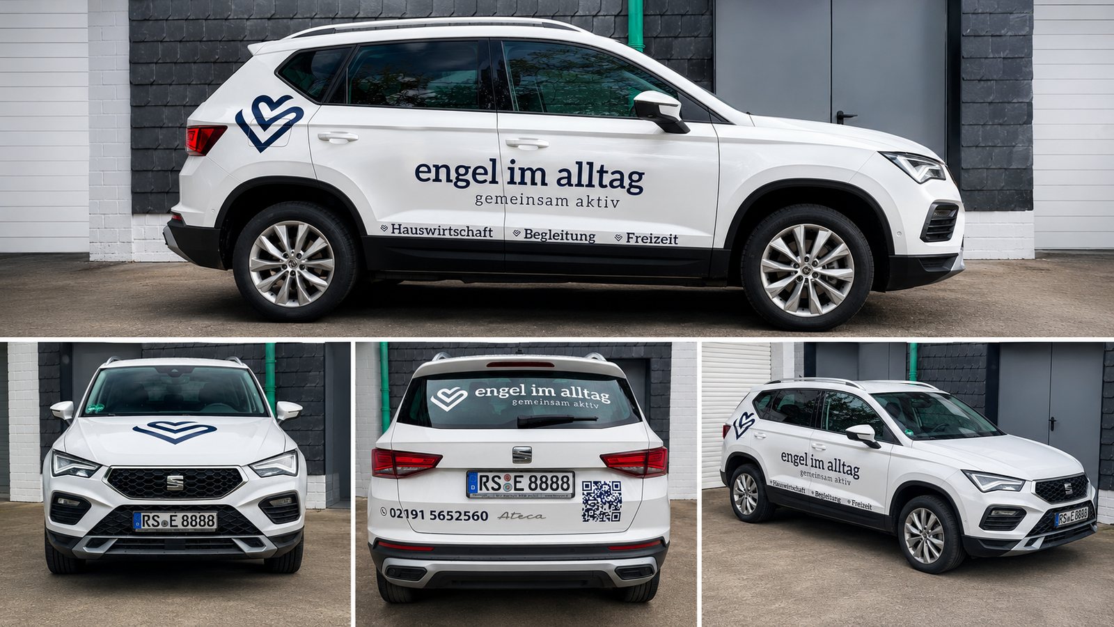 Fahrzeugbeschriftung Engel im Alltag Fahrzeugbeschriftung von ComTwo: Fahrzeugbeschriftung Engel im Alltag